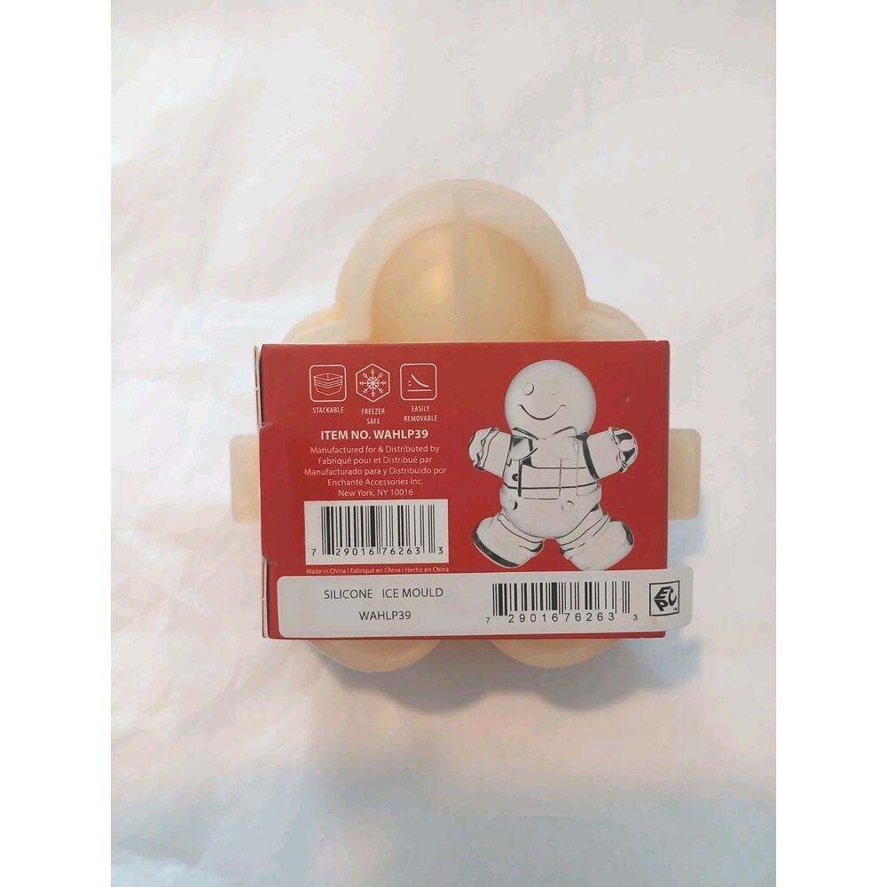 New CWC Cook With Color Christmas Gingerbread Man Ice Whiskey Mold - Picture 2 of 5